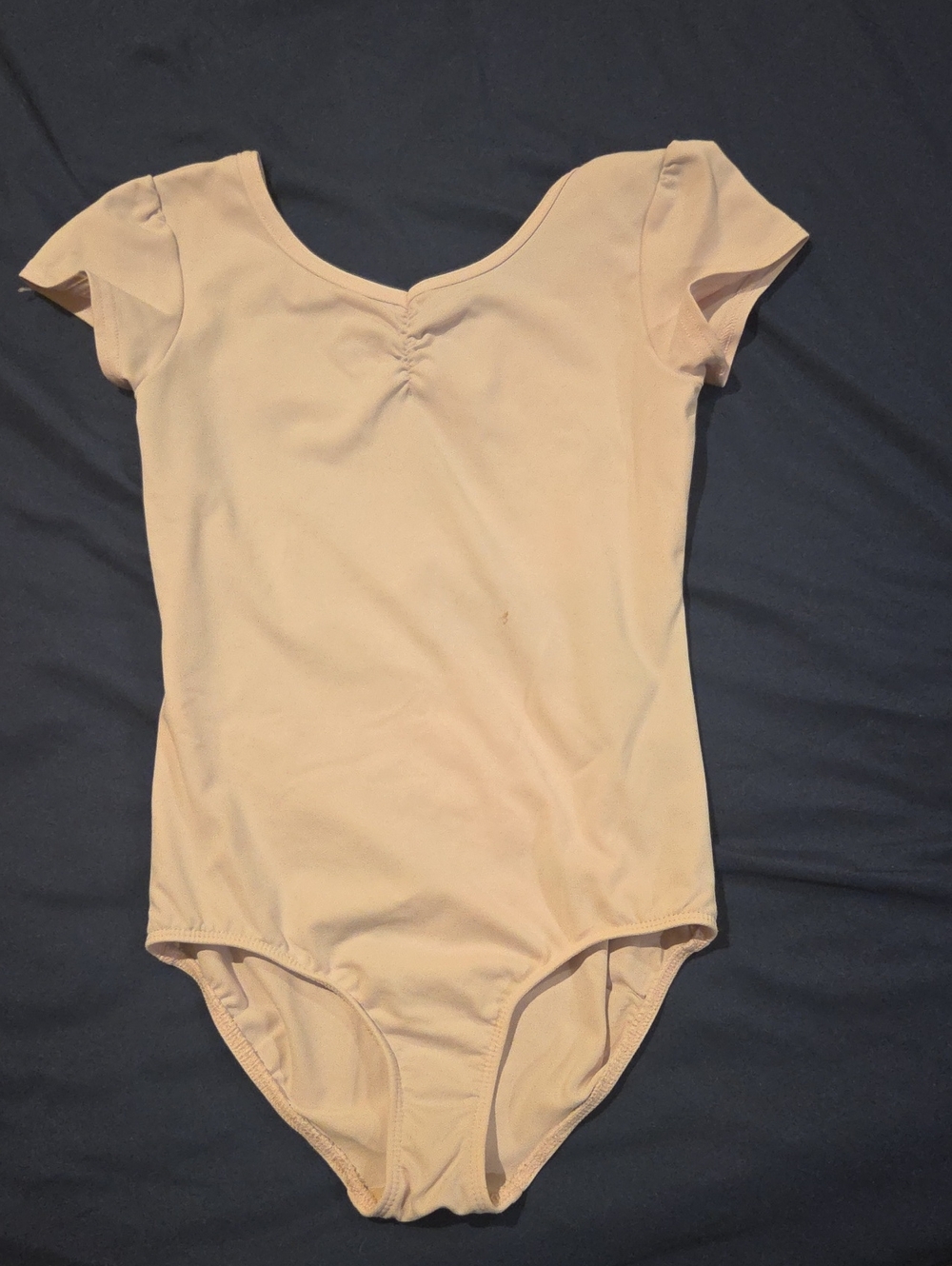 Danskin Light Pink Short Sleeve Dance Leotard